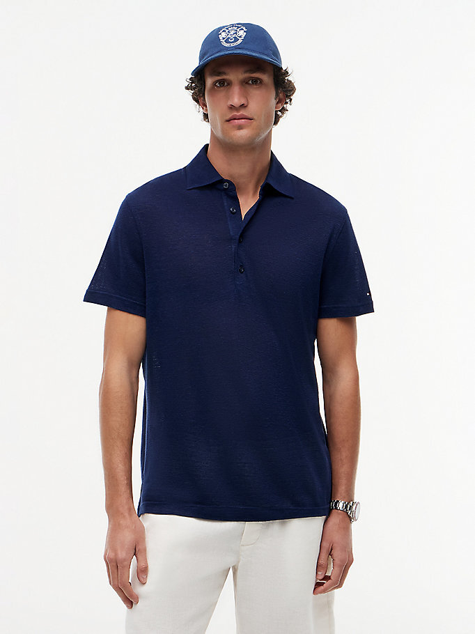 Erkek DC Spread Collar Polo T-shirt Lacivert MW0MW42679DCA
