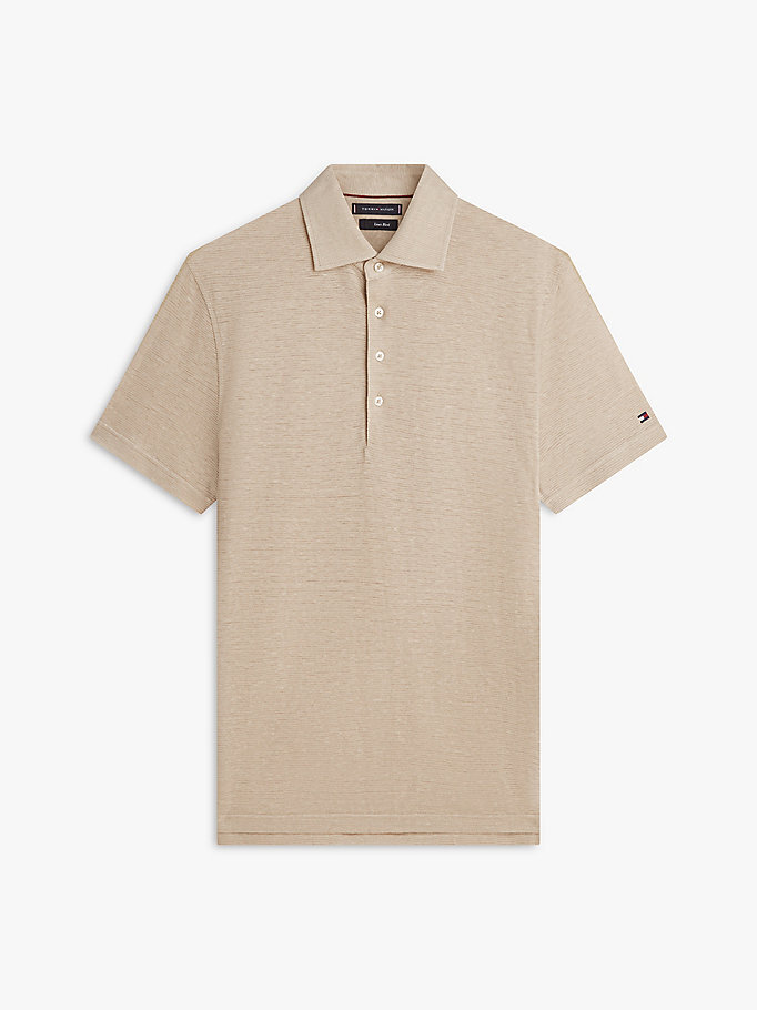 Erkek DC Spread Collar Polo T-shirt Bej MW0MW42679RBT