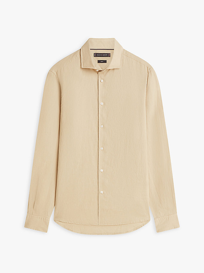Erkek DC Linen Gömlek Bej MW0MW42696RBT