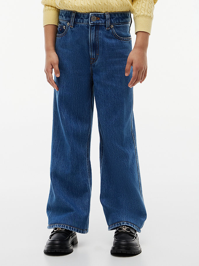 Kız Çocuk Mabel Wide Leg Jean Pantolon Mavi KG0KG094211A4