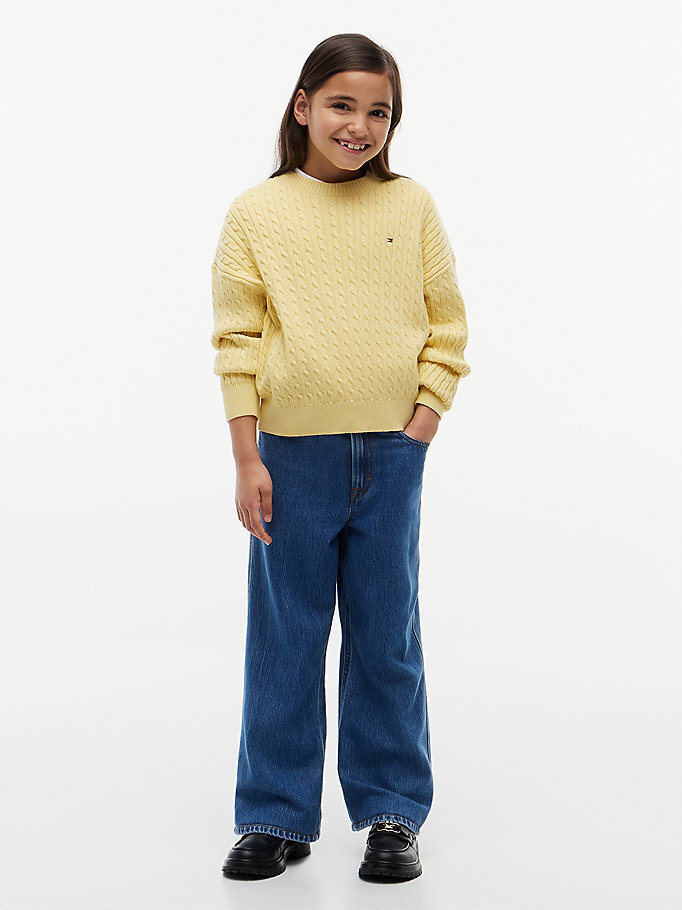 Kız Çocuk Mabel Wide Leg Jean Pantolon Mavi KG0KG094211A4