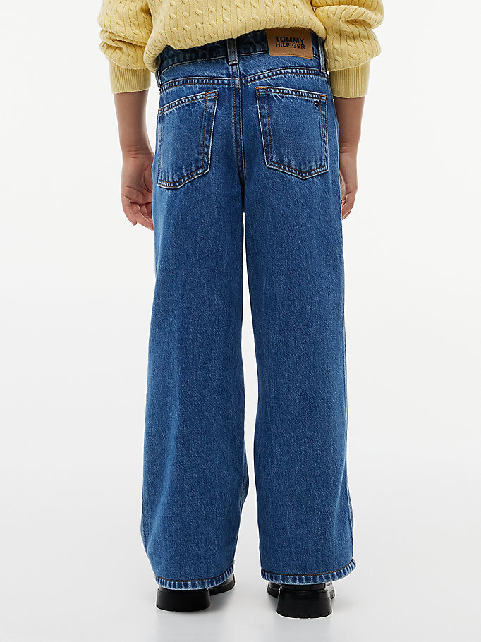 Kız Çocuk Mabel Wide Leg Jean Pantolon Mavi KG0KG094211A4