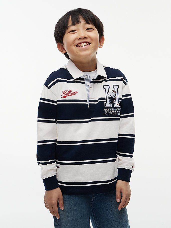 Çocuk Unisex Peanuts Rugby Polo T-shirt Çok renkli KS0KS007680BA