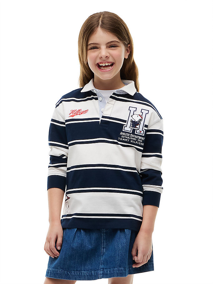 Çocuk Unisex Peanuts Rugby Polo T-shirt Çok renkli KS0KS007680BA