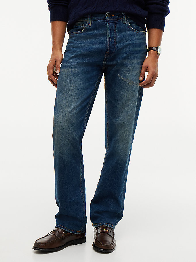 Erkek Dover Regular Straight Jean Pantolon Lacivert MW0MW448961BD