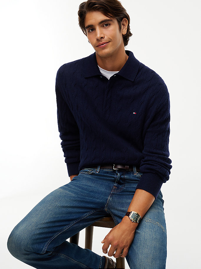 Erkek Dover Regular Straight Jean Pantolon Lacivert MW0MW448961BD