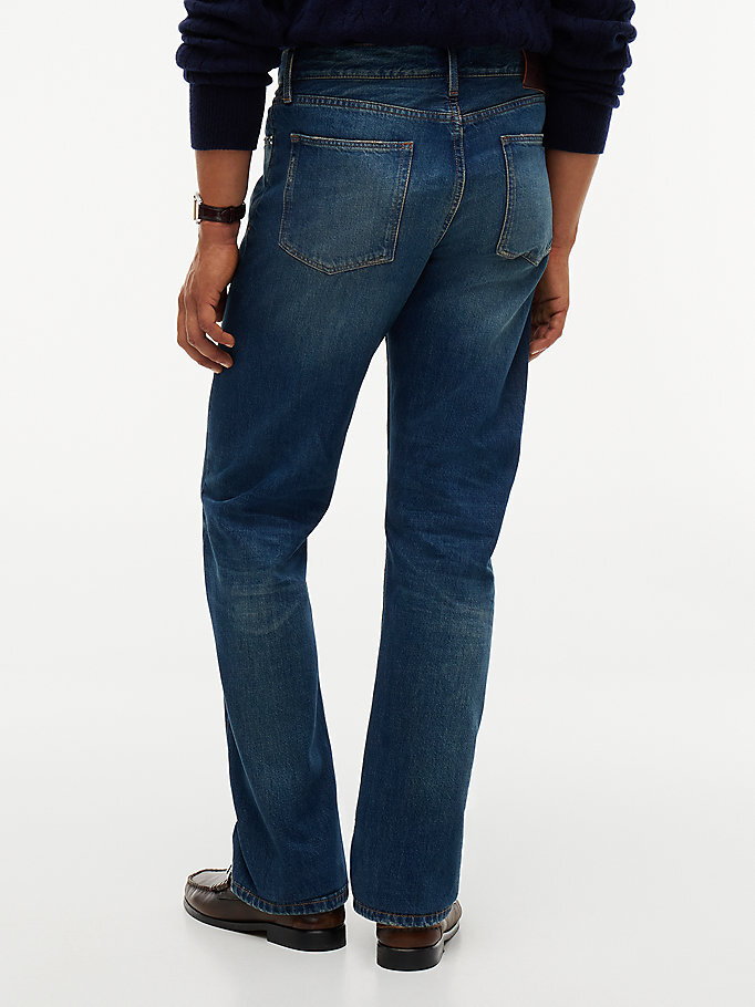Erkek Dover Regular Straight Jean Pantolon Lacivert MW0MW448961BD