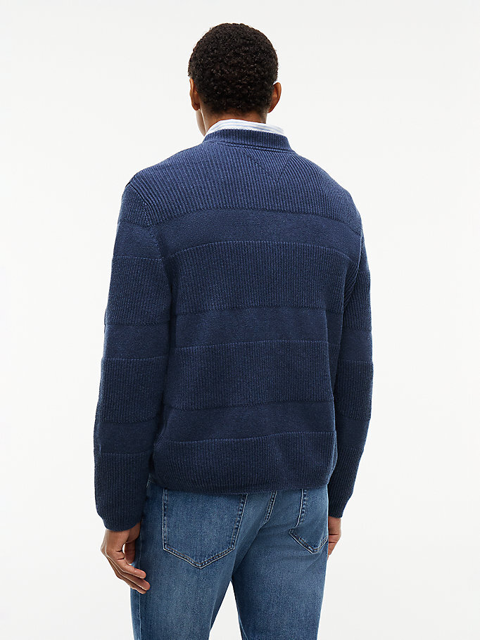 Erkek TJM Regular Textured Kazak Lacivert DM0DM23571D1B