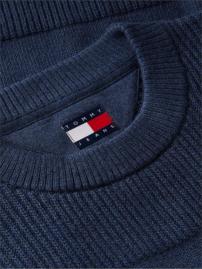 Erkek TJM Regular Textured Kazak Lacivert DM0DM23571D1B
