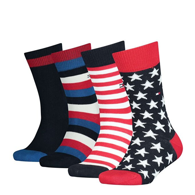 Çocuk Unisex 4'Lü Çorap Çok renkli S701222391002